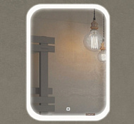 Зеркало Comforty Пион 60 LED, подсветка, бесконтактный сенсор 600*800*30 мм