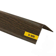 Угол ПВХ 15мм*15мм*2700мм каштан текстурированный (25шт)