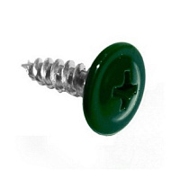 Саморез пресс-шайба  4,2х16мм острый темно-зеленый RAL 6005 20 шт/пакет
