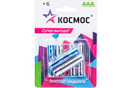 Элемент питания алкалиновый КОСМОС AAA/LR03 BP-6 (блист.6шт) KOCLR03BL6
