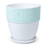 Горшок керамический Готика борт Мята D22