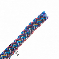 Шнур вязаный ПП 8 мм, хозяйственный,   меланж, 20м