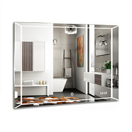 Зеркало AZARIO VOLL4 800*600мм сенсор, часы