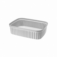 Корзина для хранения VELVET 25.5 х 19 х 7.0 см, 2.65  л, светло-серая