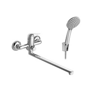 WH5A12005C001 Смеситель для ванны SANTEK Нико, длинный излив, с аксессуарами, хром