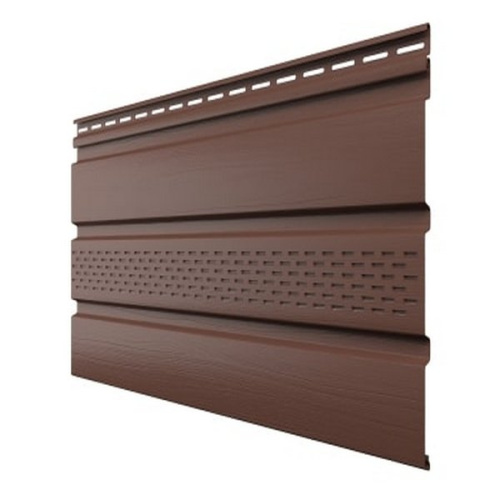 Софит Технониколь частично перфорированный каштан 3000 мм