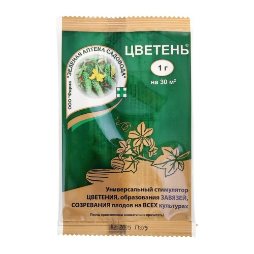 Стимулятор цветения и образования завязей "Цветень", 1 г