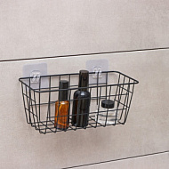 5168786 Корзина для мелочей Доляна, 29×12×12 см, чёрная