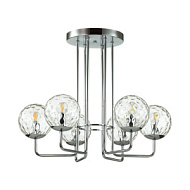 Люстра потолочная ODEON MODERN VERASA хром 6*40W*E14 12кв.м