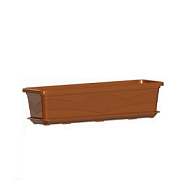 Ящик балконный 9 л 600х150 мм с поддоном терракот