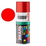 Эмаль алкидная KUDO, аэрозоль, 520мл, красная KU-1003