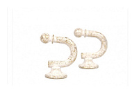 Держатель КРЮЧОК СЛОНОВАЯ КОСТЬ (2шт) в упаковке