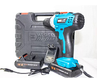 Дрель-шуруповерт аккумуляторная ЭНЕРГОПРОМ ДА-18/2Li (18В, 2акк*2.0АчLi-ion, БЗП 10мм, кейс)