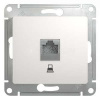 Механизм розетки комп. 1-м СП Glossa RJ45 бел. SchE GSL000181K ,275166