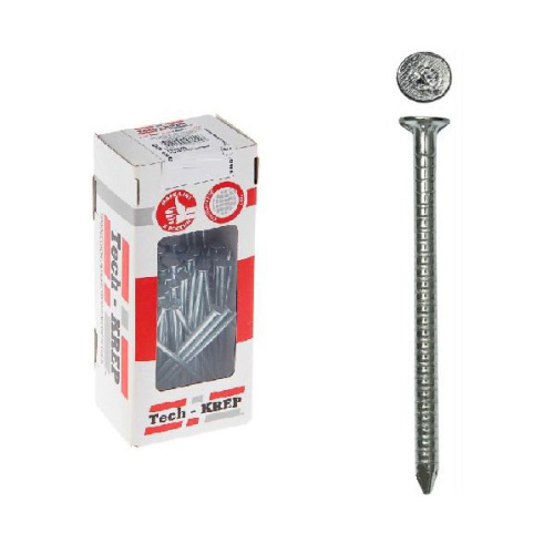 Гвоздь ершеный оцинкованный Tech-Krep 90мм 600 г/коробка