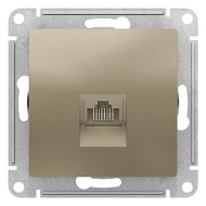 Механизм розетки компьютерной ATLAS DESIGN RJ45 шампань SchE ATN000583 ,1240340