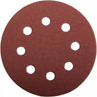 35452-125-060 Круг STAYER  из абразивной бумаги на велкро основе, 8 отверстий, Р60, 125мм, 5 шт