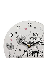 Часы настенные, серия: Счастье, "Будь счастлив!", дискретный ход, d-23.5 см