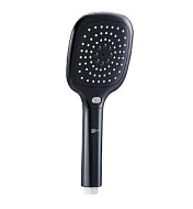 LM1013Black Душевая лейка Lemark, черный, 3 режима, квадратная 110*253мм