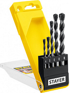 2915-H5_z01 Набор сверл по бетону STAYER HERCULES Professional, 5 шт:d 4-5-6-8-10 мм