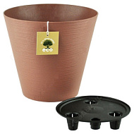 Горшок пластиковый КОНУС ЭКО 5,2л гранит