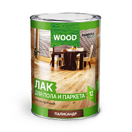 Лак для пола и паркета FARBITEX высокопрочный, белый, 0,8 кг