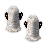 230 Угол наружный Лексида с крепежом 55мм Дуб айсберг (2шт/блистер)