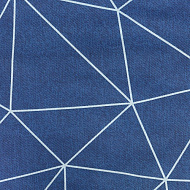 Постельное белье Полигон 2 сп. тёмно-синий, 175х210 см, 175х210 см, 70х70 см 2шт, бязь, 105 г/м, 100% хлопок