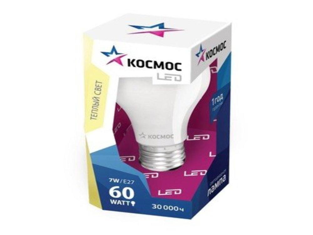 Лампа светодиодная Космос LED A60 11Вт 220В E27 4500К