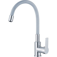 HB70112-3  Смеситель для кухни Haiba, с гибким изливом, серый/хром