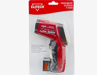 Пирометр ELITECH П 550 (от-50°до+550°, 9В батарея, лазер, ЖК дисплей, 0.15кг, блистер)