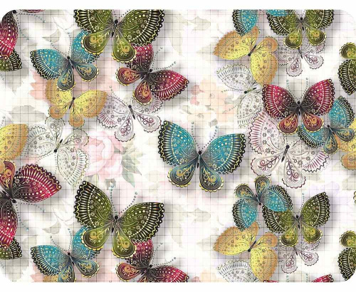 Салфетка ПВХ 308*235 Бабочки(6шт)