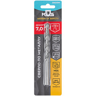 35520М Сверло по металлу MOS 7,0 x 109 мм, HSS, угол заточки 118°, блистер