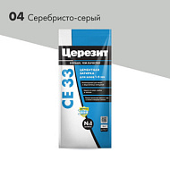 Затирка для швов СЕ 33 серебристо-серая Церезит 2кг