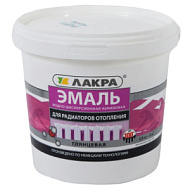 Эмаль для радиаторов отопления Лакра, 0,9кг, белая