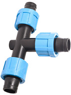 ДС.060089	Тройник для ленты капельного полива зажимной