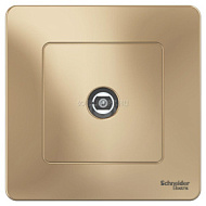 1210365 Розетка TV СП BLANCA титан SchE BLNTS000014