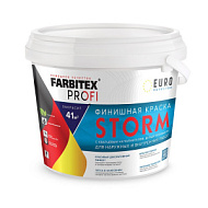 Краска финишная FARBITEX PROFI Storm белый перламутр 1,0л