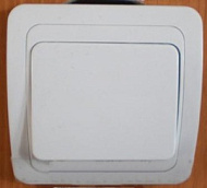 Выключатель UNIVersal Валери 1-клав. скрытой проводки 10А белый В0021