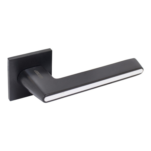 Ручка раздельная АЛЛЮР Адель BL/W матовый черный/белый защитная пленка