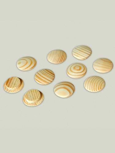 Заглушка деревянная 10 мм/ 10 шт в упаковке