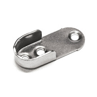 Держатели для овальных штанг 30х15мм, хром 2 шт/пакет