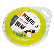 96110 Леска для триммера Denzel, звезда 1.6 мм х 15 м, блистер Flex cord