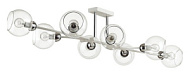 Люстра на штанге Lumion Alana хром 8*40W*E14 16кв.м
