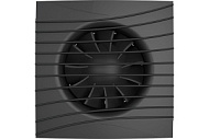 SILENT 4C Matt black, Вентилятор осевой вытяжной с обратным клапаном D 100, декоративный