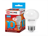 Лампа светодиодная  IN HOME LED-A60-VC 10Вт 230В E27 4000К 900Лм