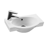 Раковина Santek Форум 45, белая, левая, 1 отверстие