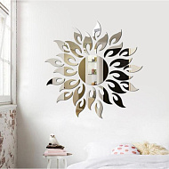 5451333 Наклейки интерьерные "Солнце", зеркальные, декор на стену, панно 50 х 50 см, 26 эл