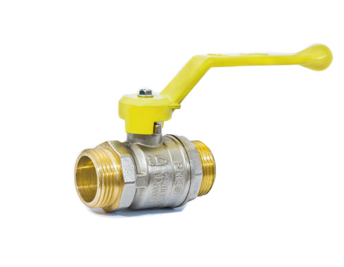 Кран шаровой газ LD Pride DN20 Ру40 НР/НР рычаг латунь 3/4