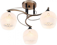 Люстра XA1157B/3 MGD+BK матовое золото/черный 3х60W E27 d470 h260, HN20